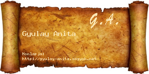 Gyulay Anita névjegykártya